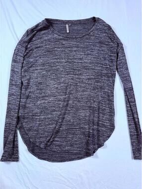 Banana Republic XS Gray Crew Neck Long Sleeve Top